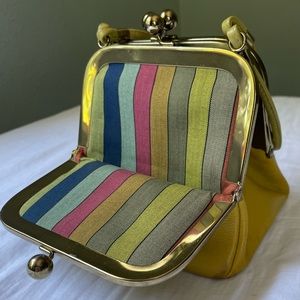 Bonnie Cashin Super Rare Double Kisslock Vintage Coach 1960s **Chartreuse!**